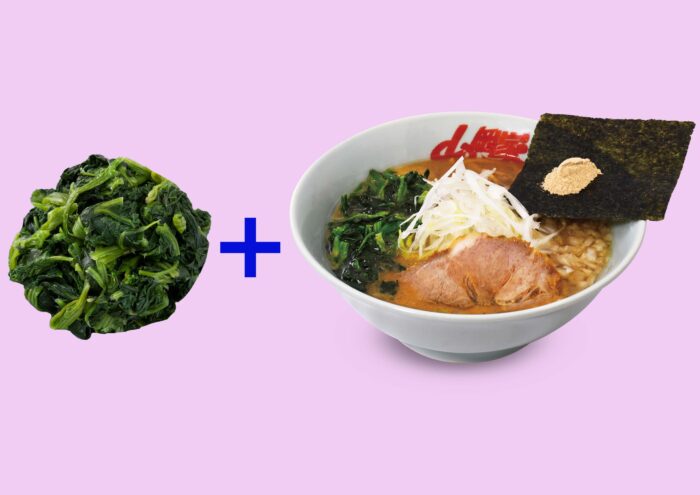 和節とんこつ醤油ラーメンほうれん草増セット