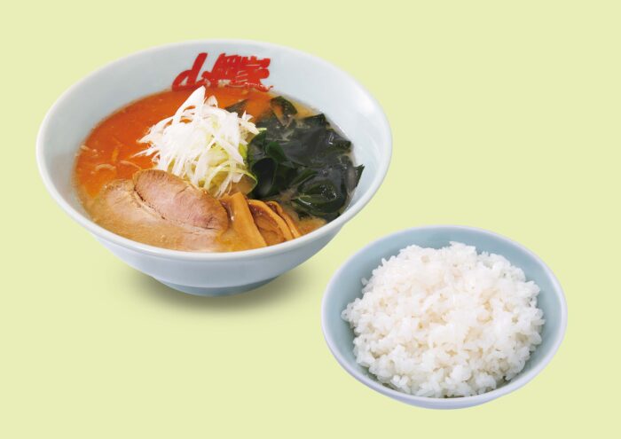 えび塩らーめん半ライスセット