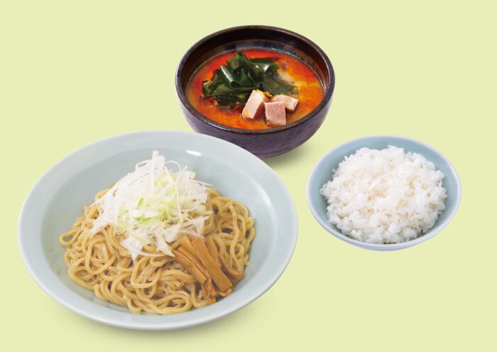 えび塩つけ麺半ライスセット