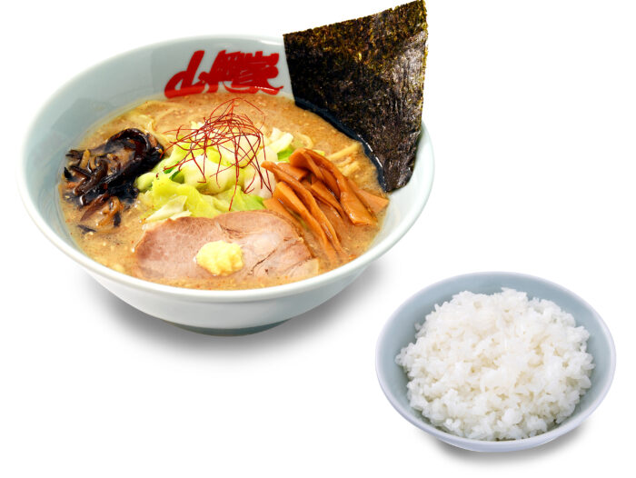 濃厚白みそとんこつラーメン半ライスセット